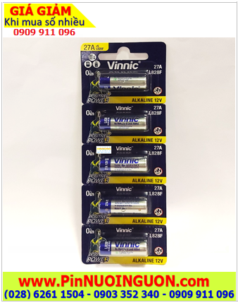 COMBO 1vỉ 5viên Pin Remote điều khiển 12V Vinnic 27A, L828F, 27AE, MN27 _Giá chỉ 55.000/ vỉ 5viên